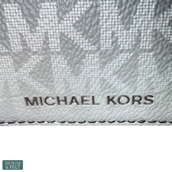 Michael Kors Cooper Ombré Signature Logo Billfold Wallet Black White NEW - Picture 6 of 7